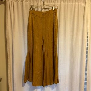 Anthropologie Flared Wide Leg Cropped Pants